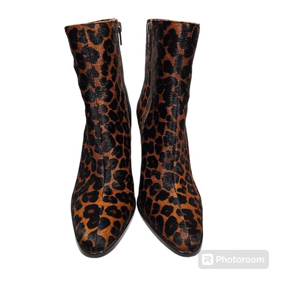 Matisse Eclair Leopard Cowhair Booties Women's 7.5 M - Picture 2 of 15